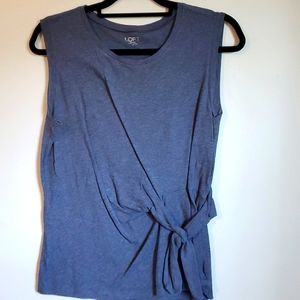 Loft side tie blouse